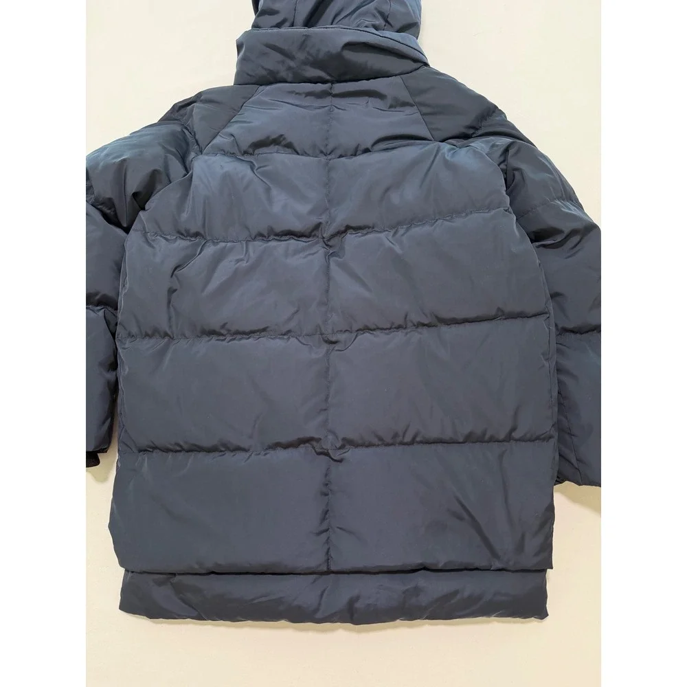 Orolay Kids Down Coat Navy Blue Puffer Jacket Fleece Hood 140 10-11Y YRF092T